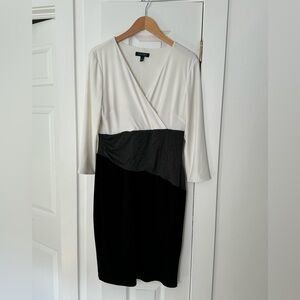 Colourblock Jersey Sheath Dress, size 12